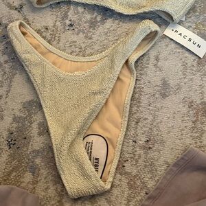 PacSun Cream bikini bottom Set